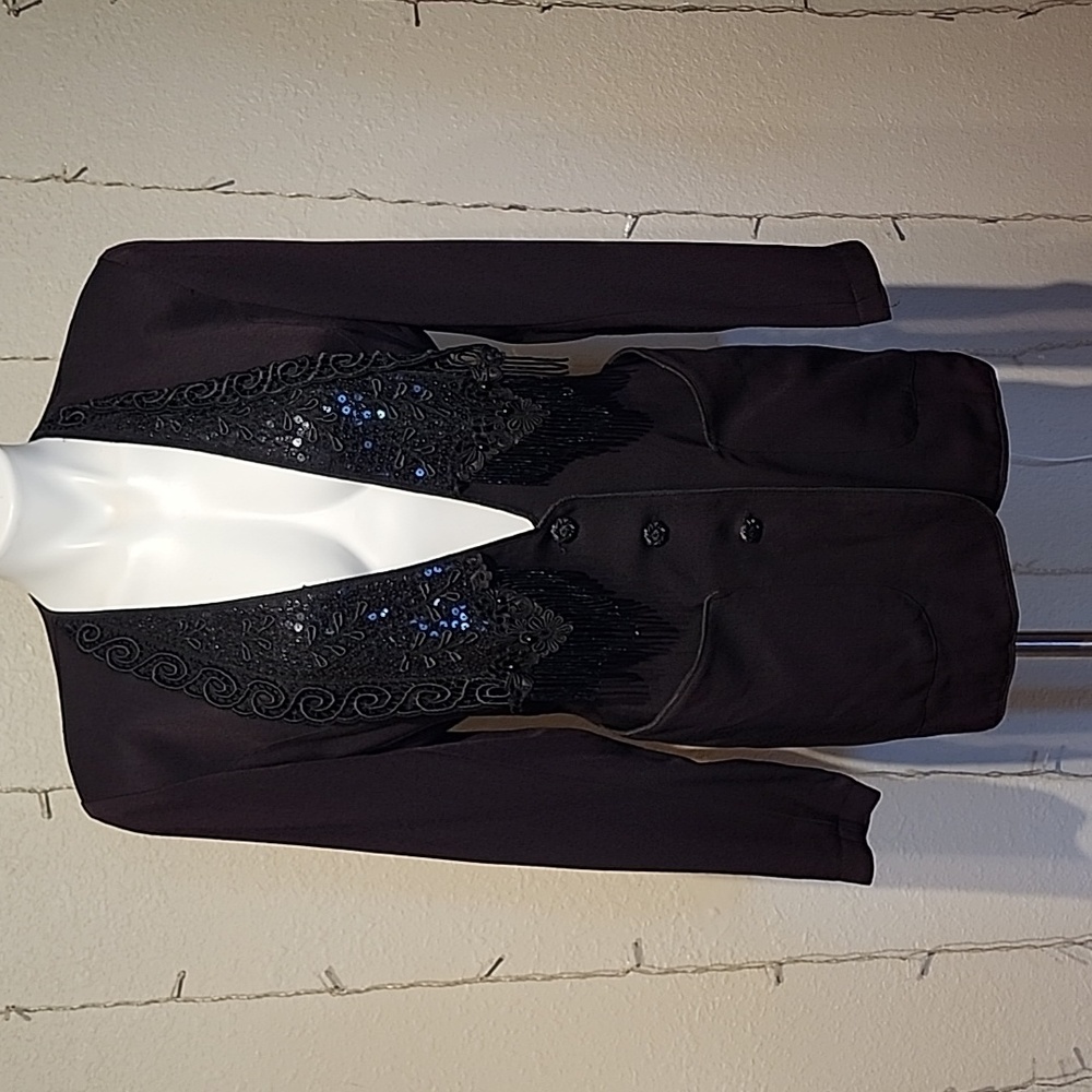 Vintage Rhonda Harness blazer size 10 with padded shoulders